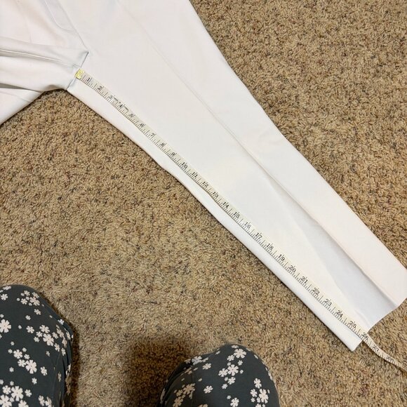 Spanx On-The-Go Slim Straight Leg Pants Classic White Dress Pant - Picture 14 of 14